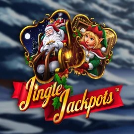 Jingle Jackpots logo by Dragon Gaming at Hugo Casino